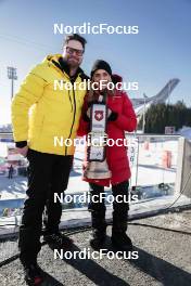 11.03.2023, Oslo, Norway (NOR): Therese Johaug (NOR) receives 2021-22 prize from Le Gruyere - FIS world cup cross-country, mass men, Oslo (NOR). www.nordicfocus.com. © Modica/NordicFocus. Every downloaded picture is fee-liable.