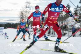 11.03.2023, Oslo, Norway (NOR): Mattis Stenshagen (NOR), Haavard Moseby (NOR), (l-r)  - FIS world cup cross-country, mass men, Oslo (NOR). www.nordicfocus.com. © Modica/NordicFocus. Every downloaded picture is fee-liable.