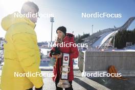11.03.2023, Oslo, Norway (NOR): Therese Johaug (NOR) receives 2021-22 prize from Le Gruyere - FIS world cup cross-country, mass men, Oslo (NOR). www.nordicfocus.com. © Modica/NordicFocus. Every downloaded picture is fee-liable.