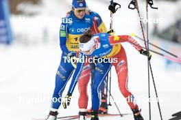 12.03.2023, Oslo, Norway (NOR): Flora Dolci (FRA), Delphine Claudel (FRA), (l-r)  - FIS world cup cross-country, mass women, Oslo (NOR). www.nordicfocus.com. © Modica/NordicFocus. Every downloaded picture is fee-liable.