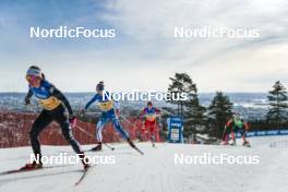 12.03.2023, Oslo, Norway (NOR): Eveliina Piippo (FIN), Ragnhild Gloeersen Haga (NOR), (l-r)  - FIS world cup cross-country, mass women, Oslo (NOR). www.nordicfocus.com. © Modica/NordicFocus. Every downloaded picture is fee-liable.