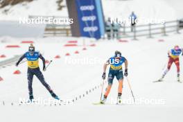 12.03.2023, Oslo, Norway (NOR): Jessie Diggins (USA), Astrid Oeyre Slind (NOR), (l-r)  - FIS world cup cross-country, mass women, Oslo (NOR). www.nordicfocus.com. © Modica/NordicFocus. Every downloaded picture is fee-liable.