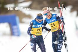 12.03.2023, Oslo, Norway (NOR): Alayna Sonnesyn (USA), Hailey Swirbul (USA), (l-r)  - FIS world cup cross-country, mass women, Oslo (NOR). www.nordicfocus.com. © Modica/NordicFocus. Every downloaded picture is fee-liable.