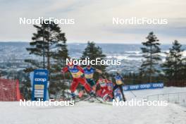 12.03.2023, Oslo, Norway (NOR): Margrethe Bergane (NOR), Astrid Oeyre Slind (NOR), (l-r)  - FIS world cup cross-country, mass women, Oslo (NOR). www.nordicfocus.com. © Modica/NordicFocus. Every downloaded picture is fee-liable.