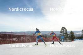 12.03.2023, Oslo, Norway (NOR): Emmi Lamsa (FIN), Kristin Austgulen Fosnaes (NOR), (l-r)  - FIS world cup cross-country, mass women, Oslo (NOR). www.nordicfocus.com. © Modica/NordicFocus. Every downloaded picture is fee-liable.
