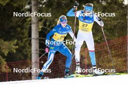 12.03.2023, Oslo, Norway (NOR): Vilma Ryytty (FIN), Emma Kirkeberg Moerk (NOR), (l-r)  - FIS world cup cross-country, mass women, Oslo (NOR). www.nordicfocus.com. © Modica/NordicFocus. Every downloaded picture is fee-liable.