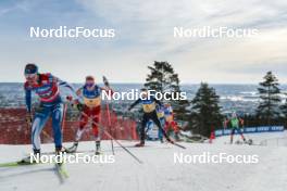 12.03.2023, Oslo, Norway (NOR): Teresa Stadlober (AUT), Rosie Brennan (USA), (l-r)  - FIS world cup cross-country, mass women, Oslo (NOR). www.nordicfocus.com. © Modica/NordicFocus. Every downloaded picture is fee-liable.