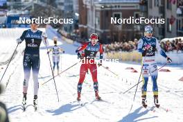 14.03.2023, Drammen, Norway (NOR): Kristine Stavaas Skistad (NOR), Hedda Oestberg Amundsen (NOR), Jonna Sundling (SWE), (l-r)  - FIS world cup cross-country, individual sprint, Drammen (NOR). www.nordicfocus.com. © Modica/NordicFocus. Every downloaded picture is fee-liable.