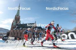 14.03.2023, Drammen, Norway (NOR): Tereza Beranova (CZE), Julia Kern (USA), Kerttu Niskanen (FIN), Lotta Udnes Weng (NOR), Nicole Monsorno (ITA), Maja Dahlqvist (SWE), (l-r)  - FIS world cup cross-country, individual sprint, Drammen (NOR). www.nordicfocus.com. © Modica/NordicFocus. Every downloaded picture is fee-liable.