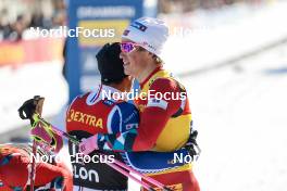 14.03.2023, Drammen, Norway (NOR): Richard Jouve (FRA), Johannes Hoesflot Klaebo (NOR), (l-r)  - FIS world cup cross-country, individual sprint, Drammen (NOR). www.nordicfocus.com. © Modica/NordicFocus. Every downloaded picture is fee-liable.