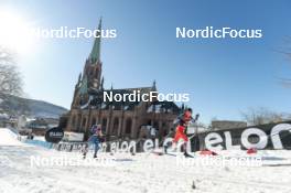 14.03.2023, Drammen, Norway (NOR): Lauri Vuorinen (FIN), Michal Novak (CZE), (l-r)  - FIS world cup cross-country, individual sprint, Drammen (NOR). www.nordicfocus.com. © Modica/NordicFocus. Every downloaded picture is fee-liable.
