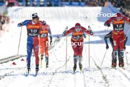 14.03.2023, Drammen, Norway (NOR): Richard Jouve (FRA), Even Northug (NOR), Paal Golberg (NOR), (l-r)  - FIS world cup cross-country, individual sprint, Drammen (NOR). www.nordicfocus.com. © Modica/NordicFocus. Every downloaded picture is fee-liable.
