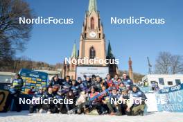 14.03.2023, Drammen, Norway (NOR): Richard Jouve (FRA) with French Team - FIS world cup cross-country, individual sprint, Drammen (NOR). www.nordicfocus.com. © Modica/NordicFocus. Every downloaded picture is fee-liable.