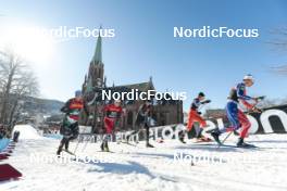 14.03.2023, Drammen, Norway (NOR): Simone Mocellini (ITA), Harald Astrup Arnesen (NOR), Paal Troean Aune (NOR), Ondrej Cerny (CZE), Theo Schely (FRA), (l-r)  - FIS world cup cross-country, individual sprint, Drammen (NOR). www.nordicfocus.com. © Modica/NordicFocus. Every downloaded picture is fee-liable.