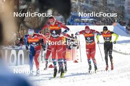 14.03.2023, Drammen, Norway (NOR): Erik Valnes (NOR), Mats Opsal (NOR), (l-r)  - FIS world cup cross-country, individual sprint, Drammen (NOR). www.nordicfocus.com. © Modica/NordicFocus. Every downloaded picture is fee-liable.