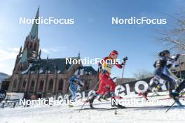 14.03.2023, Drammen, Norway (NOR): Ane Appelkvist Stenseth (NOR), Tiril Udnes Weng (NOR), Rosie Brennan (USA), (l-r)  - FIS world cup cross-country, individual sprint, Drammen (NOR). www.nordicfocus.com. © Modica/NordicFocus. Every downloaded picture is fee-liable.