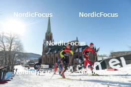 14.03.2023, Drammen, Norway (NOR): Mats Opsal (NOR), Even Northug (NOR), (l-r)  - FIS world cup cross-country, individual sprint, Drammen (NOR). www.nordicfocus.com. © Modica/NordicFocus. Every downloaded picture is fee-liable.
