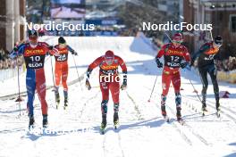 14.03.2023, Drammen, Norway (NOR): Even Northug (NOR), Paal Golberg (NOR), Paal Troean Aune (NOR), (l-r)  - FIS world cup cross-country, individual sprint, Drammen (NOR). www.nordicfocus.com. © Modica/NordicFocus. Every downloaded picture is fee-liable.