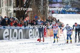 14.03.2023, Drammen, Norway (NOR): Julia Kern (USA), Maja Dahlqvist (SWE), Johanna Hagstroem (SWE), (l-r)  - FIS world cup cross-country, individual sprint, Drammen (NOR). www.nordicfocus.com. © Modica/NordicFocus. Every downloaded picture is fee-liable.