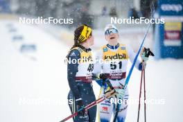 17.03.2023, Falun, Sweden (SWE): Coletta Rydzek (GER), Moa Ilar (SWE), (l-r)  - FIS world cup cross-country, 10km, Falun (SWE). www.nordicfocus.com. © Modica/NordicFocus. Every downloaded picture is fee-liable.