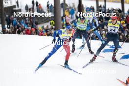 18.03.2023, Falun, Sweden (SWE): Richard Jouve (FRA), Ben Ogden (USA), Jan Stoelben (GER), (l-r)  - FIS world cup cross-country, individual sprint, Falun (SWE). www.nordicfocus.com. © Modica/NordicFocus. Every downloaded picture is fee-liable.