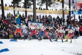 18.03.2023, Falun, Sweden (SWE): Ondrej Cerny (CZE), Even Northug (NOR), Renaud Jay (FRA), Valerio Grond (SUI), (l-r)  - FIS world cup cross-country, individual sprint, Falun (SWE). www.nordicfocus.com. © Modica/NordicFocus. Every downloaded picture is fee-liable.