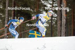 18.03.2023, Falun, Sweden (SWE): Jasmin Kahara (FIN), Jonna Sundling (SWE), (l-r)  - FIS world cup cross-country, individual sprint, Falun (SWE). www.nordicfocus.com. © Modica/NordicFocus. Every downloaded picture is fee-liable.