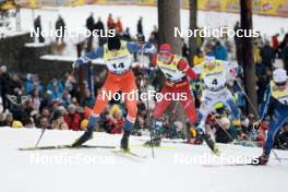 18.03.2023, Falun, Sweden (SWE): Even Northug (NOR), Calle Halfvarsson (SWE), (l-r)  - FIS world cup cross-country, individual sprint, Falun (SWE). www.nordicfocus.com. © Modica/NordicFocus. Every downloaded picture is fee-liable.