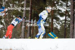 18.03.2023, Falun, Sweden (SWE): Michal Novak (CZE), Edvin Anger (SWE), (l-r)  - FIS world cup cross-country, individual sprint, Falun (SWE). www.nordicfocus.com. © Modica/NordicFocus. Every downloaded picture is fee-liable.