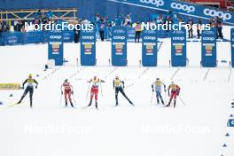 18.03.2023, Falun, Sweden (SWE): Coletta Rydzek (GER), Nadine Faehndrich (SUI), Mathilde Myhrvold (NOR), Laura Gimmler (GER), Moa Ilar (SWE), Lotta Udnes Weng (NOR), (l-r)  - FIS world cup cross-country, individual sprint, Falun (SWE). www.nordicfocus.com. © Modica/NordicFocus. Every downloaded picture is fee-liable.