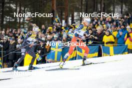 18.03.2023, Falun, Sweden (SWE): Jessie Diggins (USA), Katerina Janatova (CZE), (l-r)  - FIS world cup cross-country, individual sprint, Falun (SWE). www.nordicfocus.com. © Modica/NordicFocus. Every downloaded picture is fee-liable.