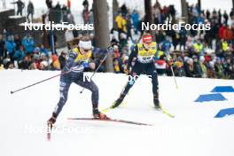 18.03.2023, Falun, Sweden (SWE): Rosie Brennan (USA), Katharina Hennig (GER), (l-r)  - FIS world cup cross-country, individual sprint, Falun (SWE). www.nordicfocus.com. © Modica/NordicFocus. Every downloaded picture is fee-liable.