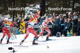 18.03.2023, Falun, Sweden (SWE): Lotta Udnes Weng (NOR), Nadine Faehndrich (SUI), (l-r)  - FIS world cup cross-country, individual sprint, Falun (SWE). www.nordicfocus.com. © Modica/NordicFocus. Every downloaded picture is fee-liable.