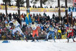 18.03.2023, Falun, Sweden (SWE): Simone Mocellini (ITA), Edvin Anger (SWE), Michal Novak (CZE), Verneri Suhonen (FIN), (l-r)  - FIS world cup cross-country, individual sprint, Falun (SWE). www.nordicfocus.com. © Modica/NordicFocus. Every downloaded picture is fee-liable.