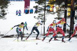 18.03.2023, Falun, Sweden (SWE): Federica Sanfilippo (ITA), Pia Fink (GER), Lotta Udnes Weng (NOR), (l-r)  - FIS world cup cross-country, individual sprint, Falun (SWE). www.nordicfocus.com. © Modica/NordicFocus. Every downloaded picture is fee-liable.