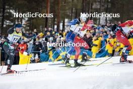 18.03.2023, Falun, Sweden (SWE): Michael Hellweger (ITA), Lucas Chanavat (FRA), (l-r)  - FIS world cup cross-country, individual sprint, Falun (SWE). www.nordicfocus.com. © Modica/NordicFocus. Every downloaded picture is fee-liable.