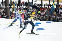 18.03.2023, Falun, Sweden (SWE): Moa Ilar (SWE), Coletta Rydzek (GER), (l-r)  - FIS world cup cross-country, individual sprint, Falun (SWE). www.nordicfocus.com. © Modica/NordicFocus. Every downloaded picture is fee-liable.