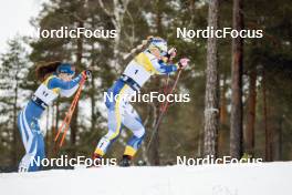 18.03.2023, Falun, Sweden (SWE): Jasmin Kahara (FIN), Jonna Sundling (SWE), (l-r)  - FIS world cup cross-country, individual sprint, Falun (SWE). www.nordicfocus.com. © Modica/NordicFocus. Every downloaded picture is fee-liable.