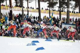 18.03.2023, Falun, Sweden (SWE): Even Northug (NOR), Renaud Jay (FRA), Valerio Grond (SUI), (l-r)  - FIS world cup cross-country, individual sprint, Falun (SWE). www.nordicfocus.com. © Modica/NordicFocus. Every downloaded picture is fee-liable.
