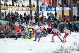 18.03.2023, Falun, Sweden (SWE): Ondrej Cerny (CZE), Calle Halfvarsson (SWE), Even Northug (NOR), Valerio Grond (SUI), Erik Valnes (NOR), (l-r)  - FIS world cup cross-country, individual sprint, Falun (SWE). www.nordicfocus.com. © Modica/NordicFocus. Every downloaded picture is fee-liable.