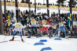 18.03.2023, Falun, Sweden (SWE): Laura Gimmler (GER), Tiril Udnes Weng (NOR), Jasmin Kahara (FIN), (l-r)  - FIS world cup cross-country, individual sprint, Falun (SWE). www.nordicfocus.com. © Modica/NordicFocus. Every downloaded picture is fee-liable.