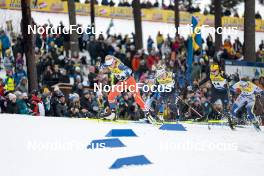 18.03.2023, Falun, Sweden (SWE): Katerina Janatova (CZE), Jessie Diggins (USA), Coletta Rydzek (GER), (l-r)  - FIS world cup cross-country, individual sprint, Falun (SWE). www.nordicfocus.com. © Modica/NordicFocus. Every downloaded picture is fee-liable.