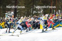 18.03.2023, Falun, Sweden (SWE): Sofie Krehl (GER), Maerta Rosenberg (SWE), Ane Appelkvist Stenseth (NOR), Maja Dahlqvist (SWE), Julie Myhre (NOR), (l-r)  - FIS world cup cross-country, individual sprint, Falun (SWE). www.nordicfocus.com. © Modica/NordicFocus. Every downloaded picture is fee-liable.