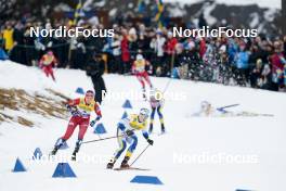 18.03.2023, Falun, Sweden (SWE): Kristine Stavaas Skistad (NOR), Jonna Sundling (SWE), (l-r)  - FIS world cup cross-country, individual sprint, Falun (SWE). www.nordicfocus.com. © Modica/NordicFocus. Every downloaded picture is fee-liable.