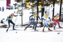 18.03.2023, Falun, Sweden (SWE): Laura Gimmler (GER), Julia Kern (USA), Jonna Sundling (SWE), Tiril Udnes Weng (NOR), (l-r)  - FIS world cup cross-country, individual sprint, Falun (SWE). www.nordicfocus.com. © Modica/NordicFocus. Every downloaded picture is fee-liable.