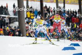 18.03.2023, Falun, Sweden (SWE): Moa Lundgren (SWE), Kristine Stavaas Skistad (NOR), (l-r)  - FIS world cup cross-country, individual sprint, Falun (SWE). www.nordicfocus.com. © Modica/NordicFocus. Every downloaded picture is fee-liable.