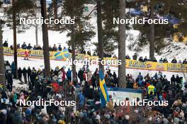 18.03.2023, Falun, Sweden (SWE): Tiril Udnes Weng (NOR), Jasmin Kahara (FIN), Julia Kern (USA), Laura Gimmler (GER), Jonna Sundling (SWE), (l-r)  - FIS world cup cross-country, individual sprint, Falun (SWE). www.nordicfocus.com. © Modica/NordicFocus. Every downloaded picture is fee-liable.