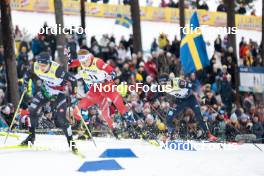 18.03.2023, Falun, Sweden (SWE): Haakon Asdoel (NOR), Anian Sossau (GER), (l-r)  - FIS world cup cross-country, individual sprint, Falun (SWE). www.nordicfocus.com. © Modica/NordicFocus. Every downloaded picture is fee-liable.