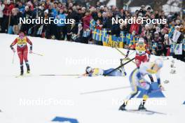 18.03.2023, Falun, Sweden (SWE): Julie Myhre (NOR), Moa Lundgren (SWE), (l-r)  - FIS world cup cross-country, individual sprint, Falun (SWE). www.nordicfocus.com. © Modica/NordicFocus. Every downloaded picture is fee-liable.