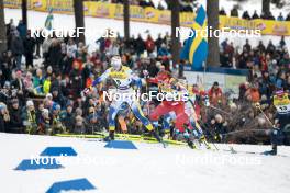 18.03.2023, Falun, Sweden (SWE): Maja Dahlqvist (SWE), Julie Myhre (NOR), (l-r)  - FIS world cup cross-country, individual sprint, Falun (SWE). www.nordicfocus.com. © Modica/NordicFocus. Every downloaded picture is fee-liable.